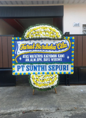 Papan Bunga Duka di Cikini
