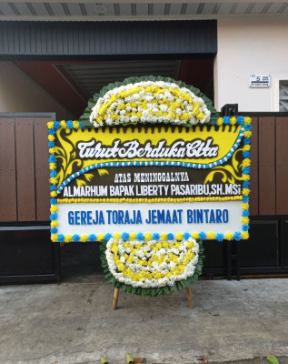 Papan Bunga Duka di Cikini