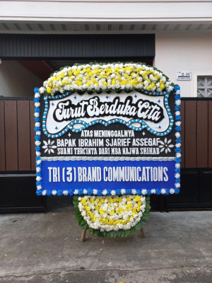 Papan Bunga Duka di Cikini